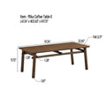 ACTU Mid-Century Modern Coffee Table for Living Room