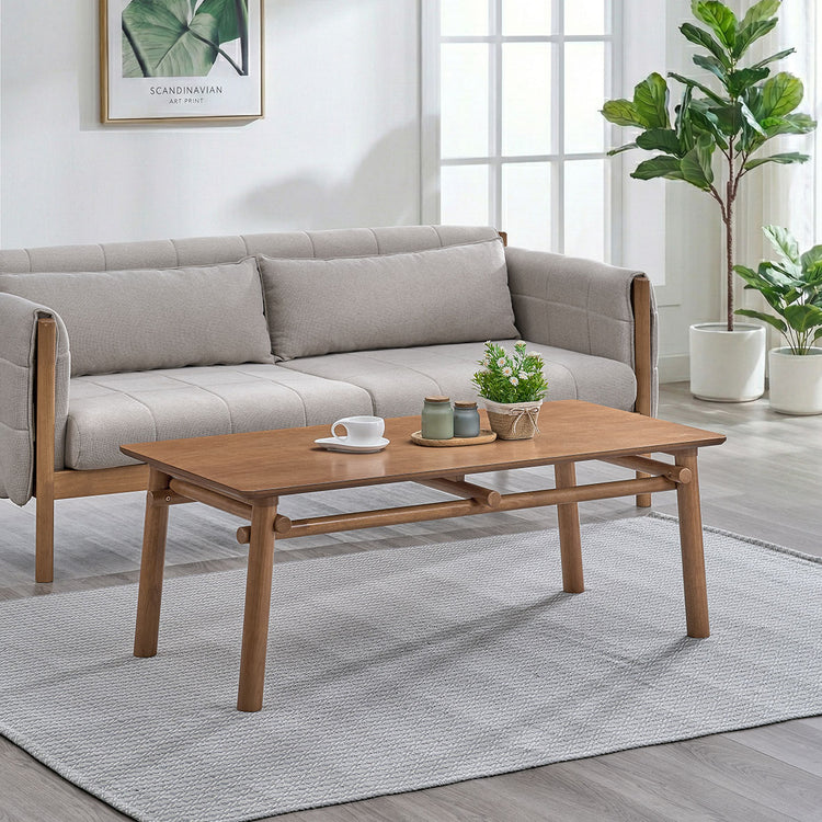 ACTU Mid-Century Modern Coffee Table for Living Room