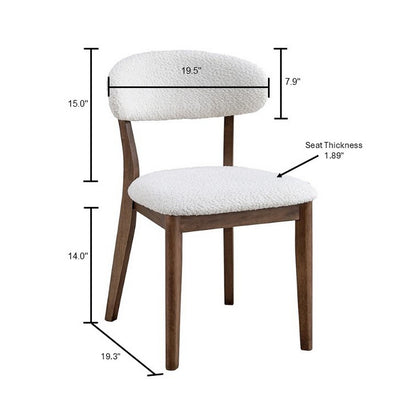 ACTU Wooden Dining Table Set with Upholstered Chairs