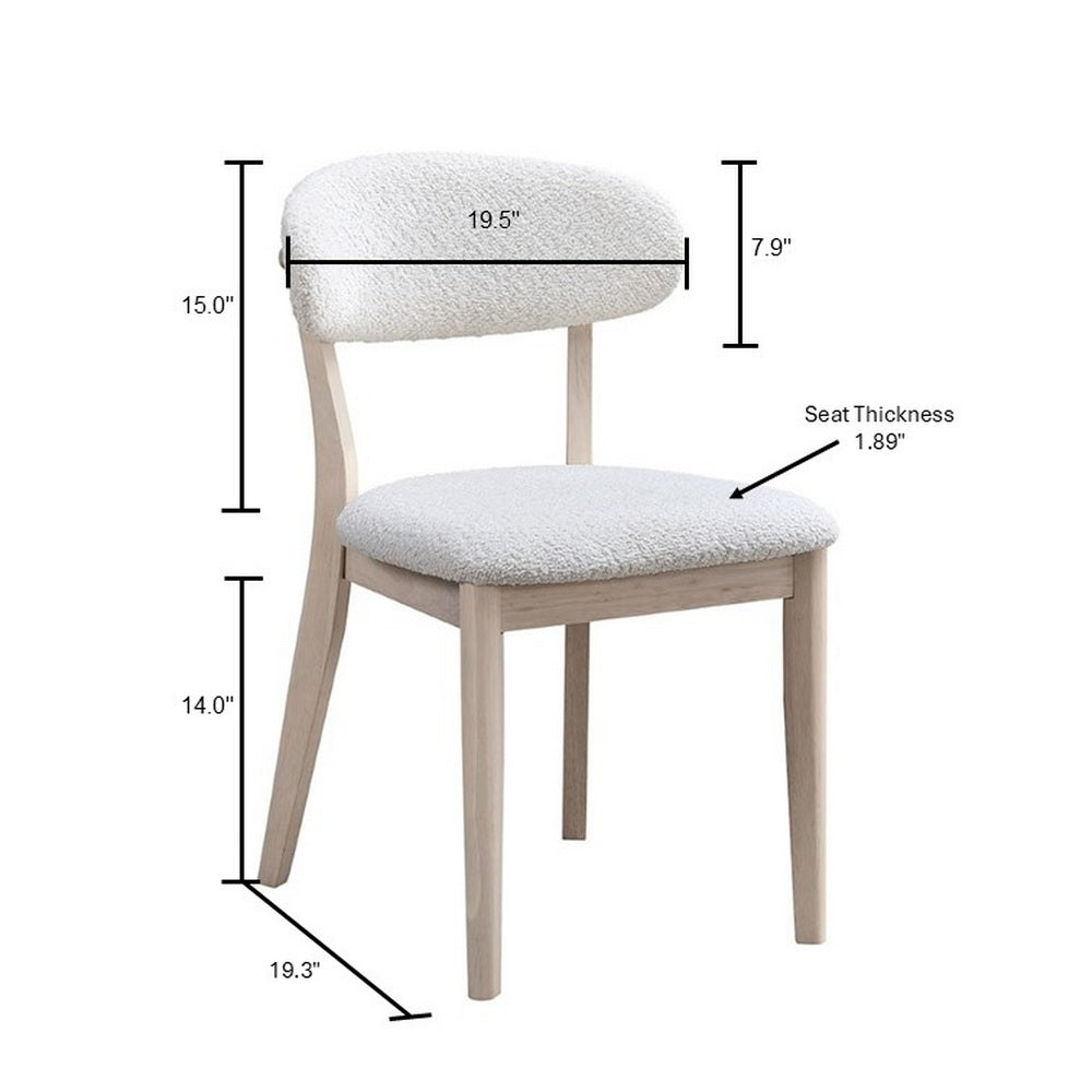 ACTU Wooden Dining Table Set with Upholstered Chairs