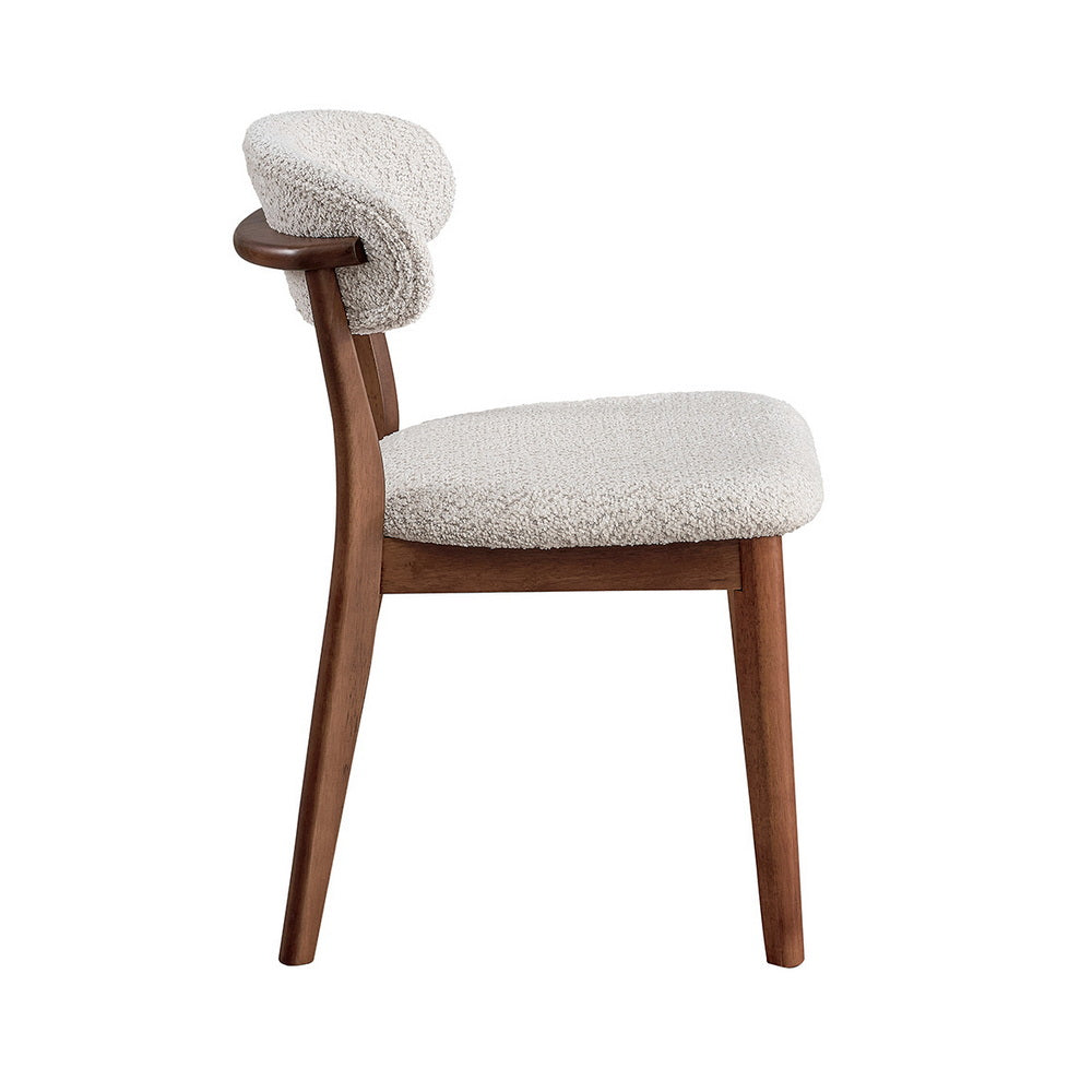 ACTU Wooden Dining Table Set with Upholstered Chairs