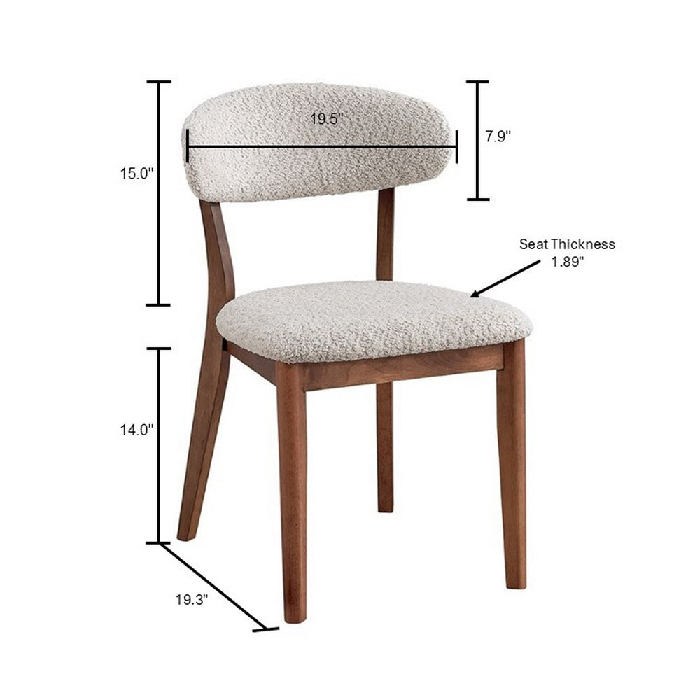 ACTU Wooden Dining Table Set with Upholstered Chairs