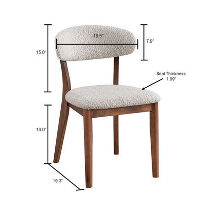 ACTU Wooden Dining Table Set with Upholstered Chairs