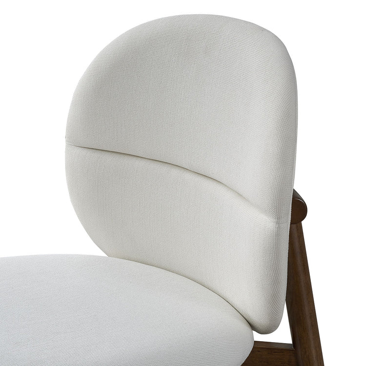 ACTU Mid-Century Upholstered Dining Chairs Set of 2, Solid Wood Legs