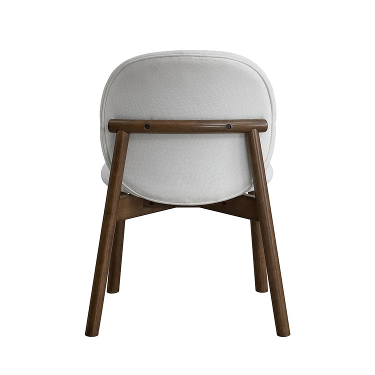 ACTU Mid-Century Upholstered Dining Chairs Set of 2, Solid Wood Legs