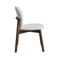 ACTU Mid-Century Upholstered Dining Chairs Set of 2, Solid Wood Legs