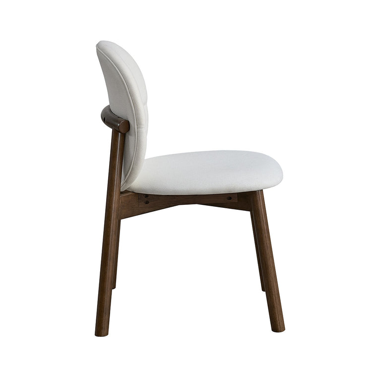 ACTU Mid-Century Upholstered Dining Chairs Set of 2, Solid Wood Legs