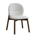ACTU Mid-Century Upholstered Dining Chairs Set of 2, Solid Wood Legs