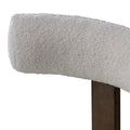 ACTU Modern Upholstered Dining Chairs Set of 2 with Curved Backrest