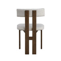 ACTU Modern Upholstered Dining Chairs Set of 2 with Curved Backrest