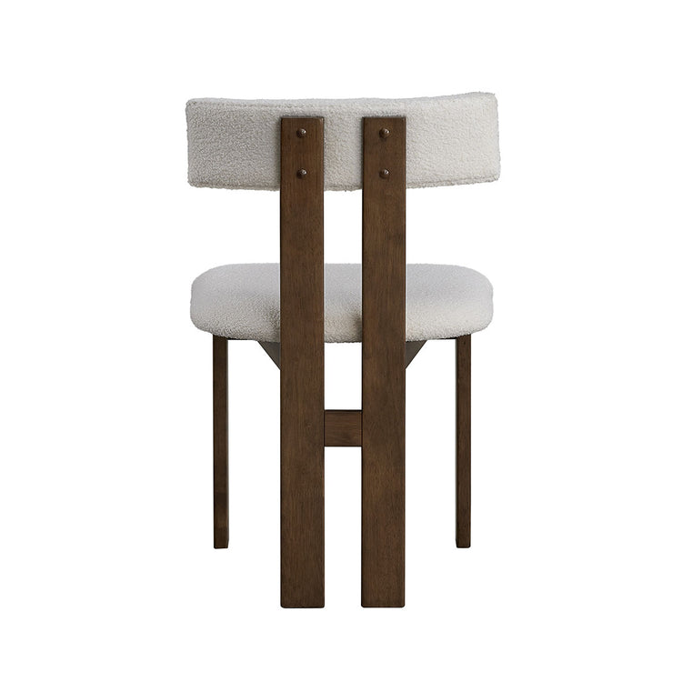 ACTU Modern Upholstered Dining Chairs Set of 2 with Curved Backrest