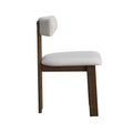 ACTU Modern Upholstered Dining Chairs Set of 2 with Curved Backrest