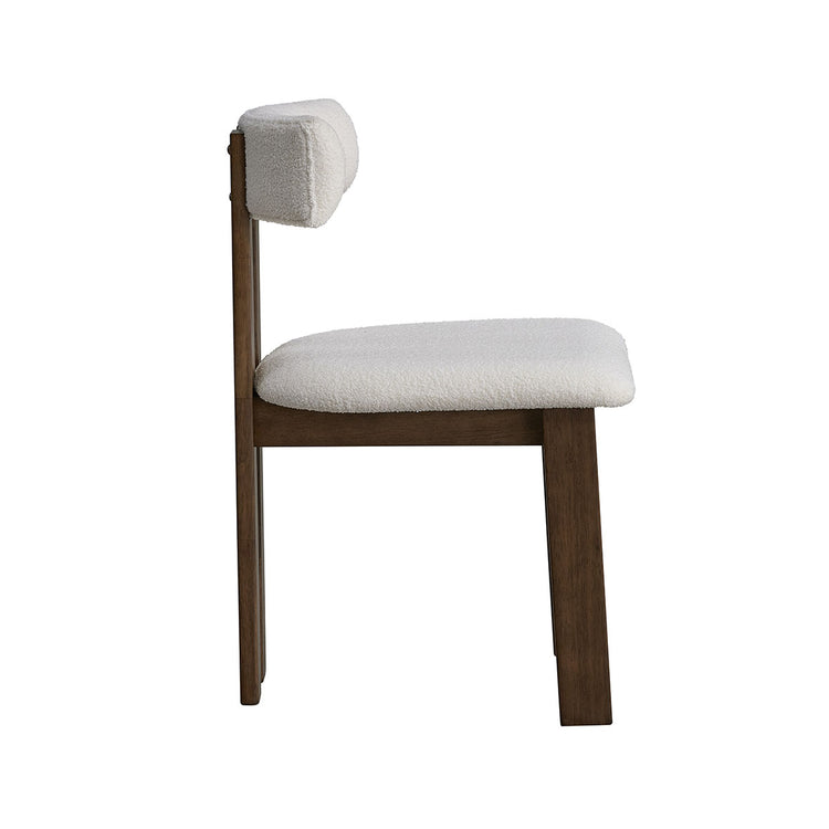 ACTU Modern Upholstered Dining Chairs Set of 2 with Curved Backrest
