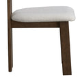 ACTU Modern Upholstered Dining Chairs Set of 2 with Curved Backrest