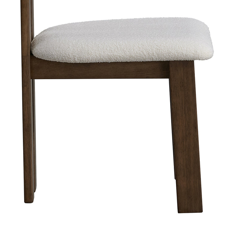 ACTU Modern Upholstered Dining Chairs Set of 2 with Curved Backrest