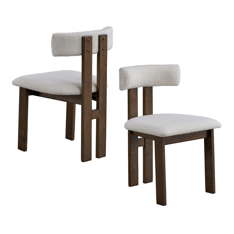 ACTU 47" Round Dining Table Set for 4 | Upholstered Chairs