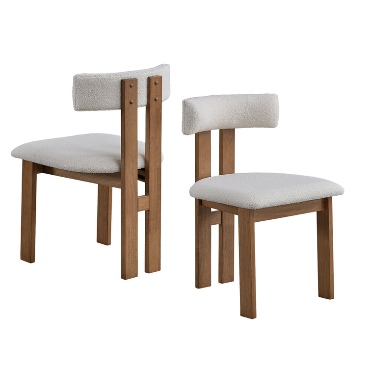 ACTU 47" Round Dining Table Set for 4 | Upholstered Chairs