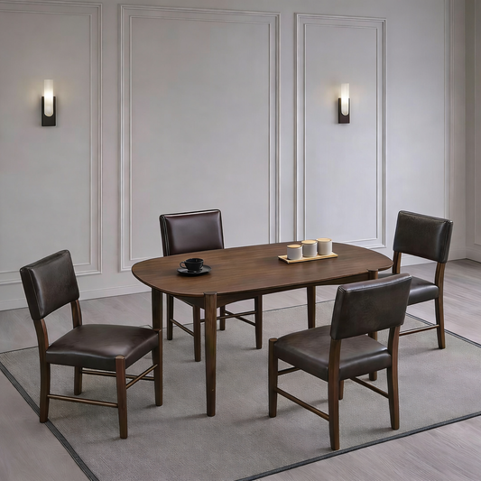 ACTU 58inch Wood Dinning Table Set