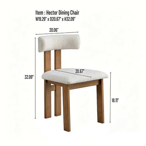 ACTU 47" Round Dining Table Set for 4 | Upholstered Chairs