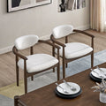 ACTU 63” Mid-Century Dining Table Set for 4–6 | Walnut Finish