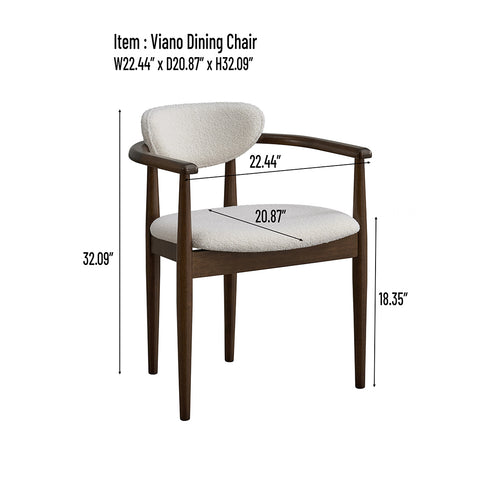 ACTU 63” Mid-Century Dining Table Set for 4–6 | Walnut Finish