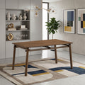 ACTU 58” Mid-Century Modern Dining Table for 4-6, for Small  Spaces