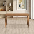 ACTU 58” Mid-Century Modern Dining Table for 4-6, for Small  Spaces