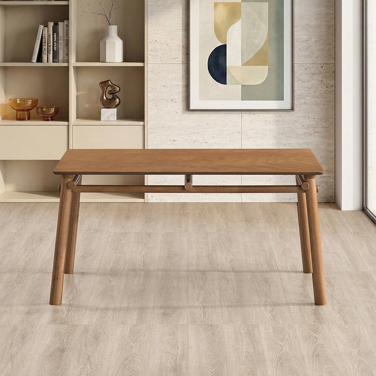 ACTU 58” Mid-Century Modern Dining Table for 4-6, for Small  Spaces