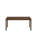 ACTU 63” Modern Rectangular Dining Table for 6, Walnut Finish