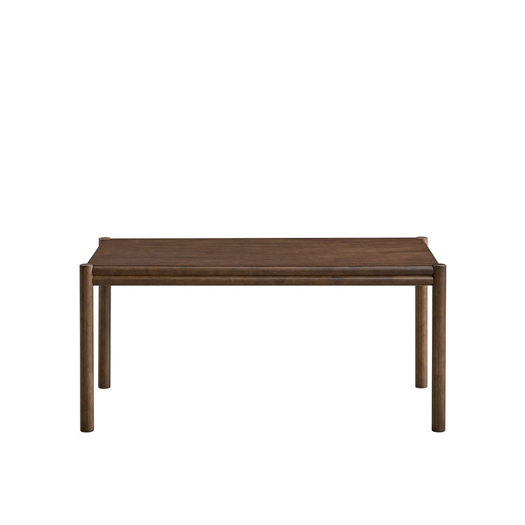 ACTU 63” Modern Rectangular Dining Table for 6, Walnut Finish
