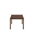 ACTU 63” Modern Rectangular Dining Table for 6, Walnut Finish