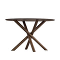 ACTU 47" Round Dining Table for 4, Mid Century Modern Kitchen Table for Small Spaces