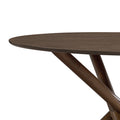 ACTU 47" Round Dining Table for 4, Mid Century Modern Kitchen Table for Small Spaces