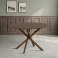 ACTU 47" Round Dining Table for 4, Mid Century Modern Kitchen Table for Small Spaces