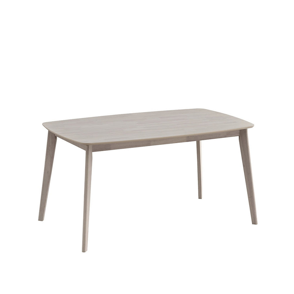 ACTU Wooden Dining Table Set with Upholstered Chairs