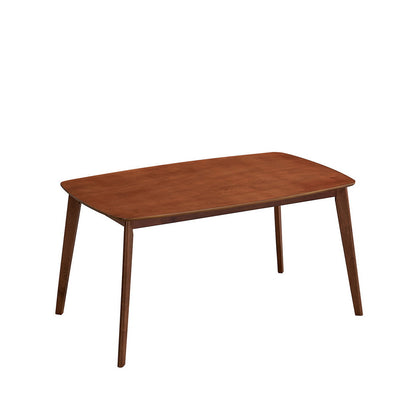 ACTU Wooden Dining Table Set with Upholstered Chairs