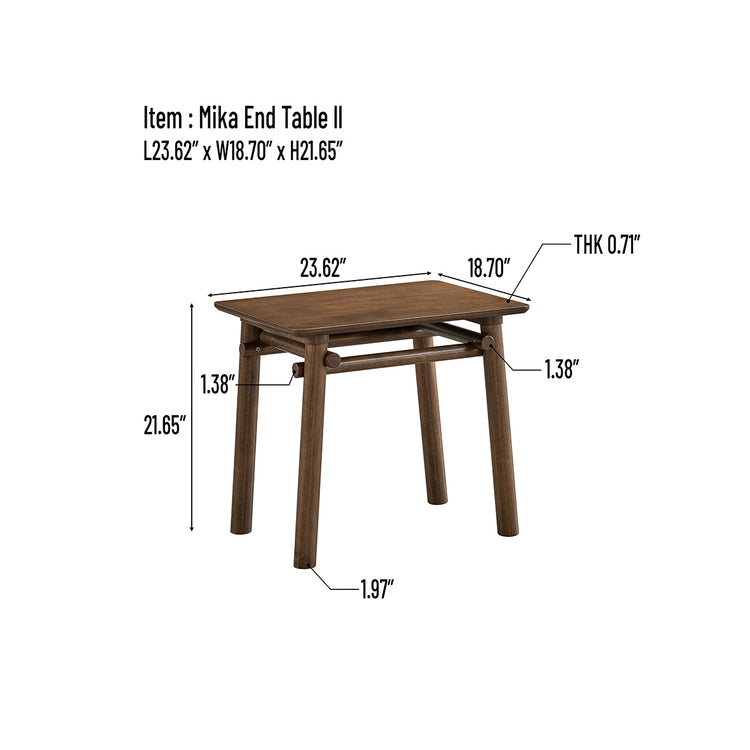 ACTU Mid-Century Modern End Table for Living Room