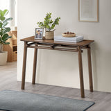 ACTU mid-century console table in Walnut finish