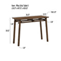 ACTU Mid-Century Modern Console Table for Entryway & Living Room