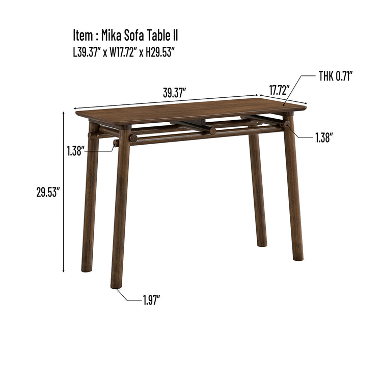 ACTU Mid-Century Modern Console Table for Entryway & Living Room
