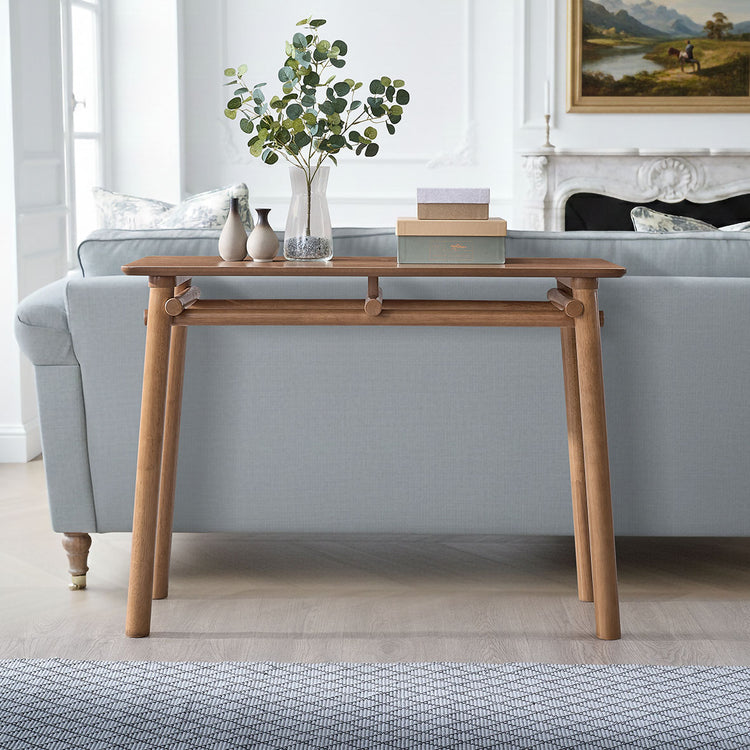 ACTU Mid-Century Modern Console Table for Entryway & Living Room