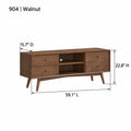 ACTU 904 Solid Wood TV Stand with 4 Drawers