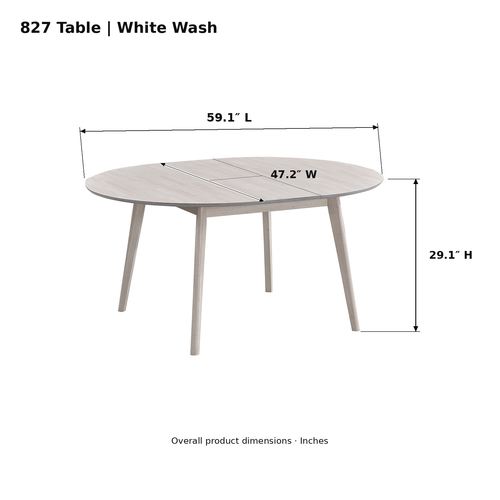 ACTU AU-FDT3F827 White Wash product-photo product dimensions in inches
