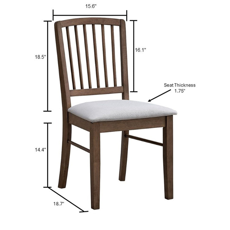 ACTU Mid-Century Upholstered Dining Chairs Set of 2