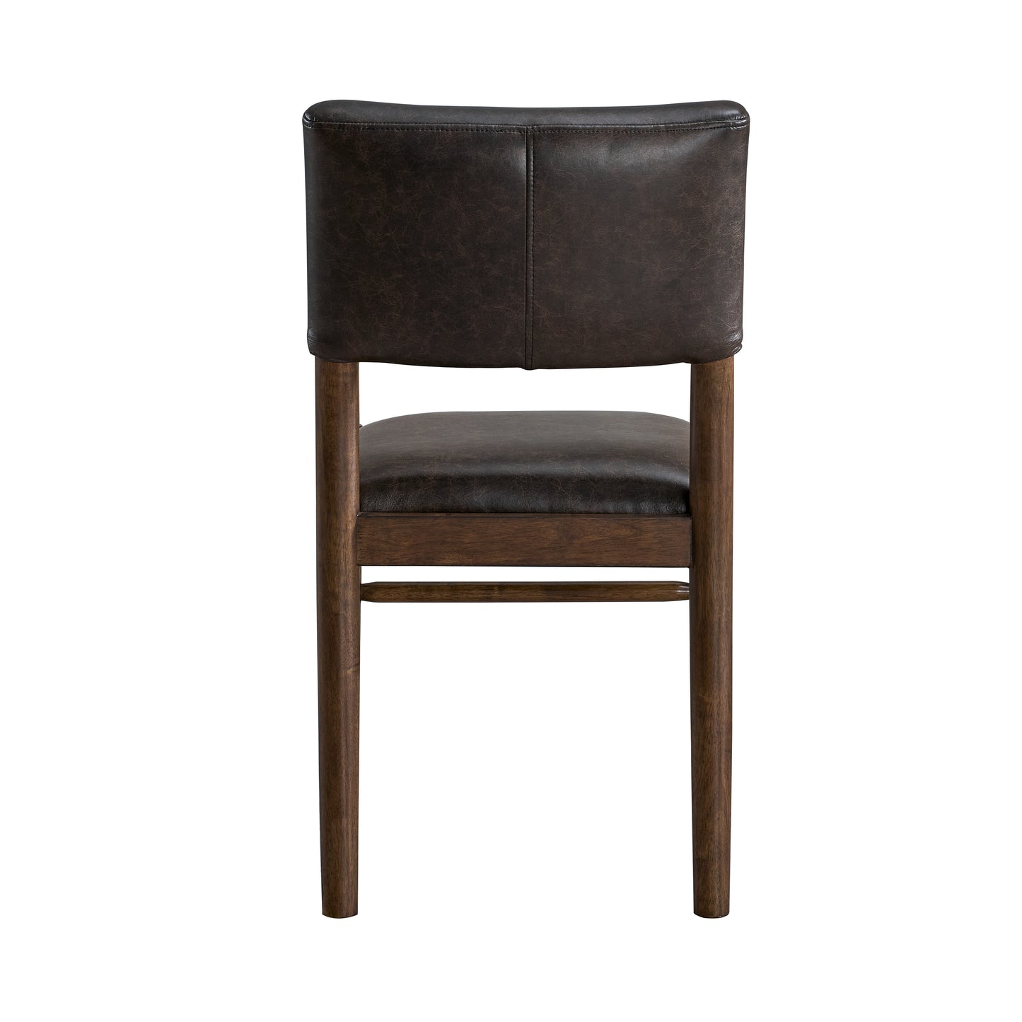 ACTU Mid Century Modern Upholstered Dining Chair,Set of 2, Walnut Finish