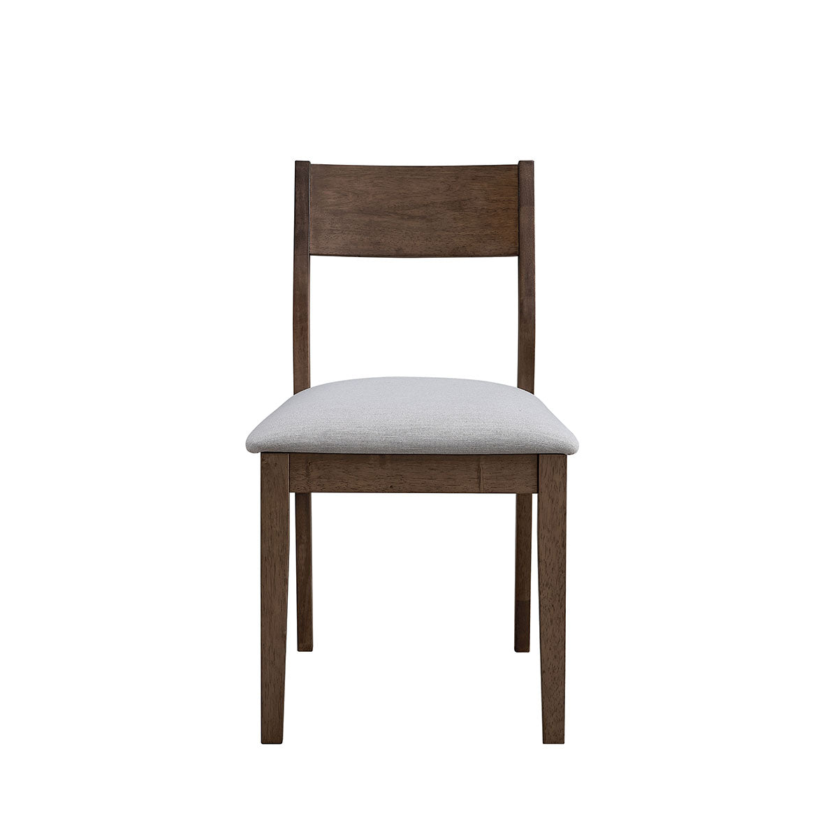 ACTU Mid Century Modern Dining Chairs Set of 2, Upholstered Seat, Walnut Finish