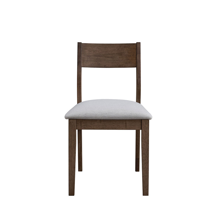 ACTU Mid Century Modern Dining Chairs Set of 2, Upholstered Seat, Walnut Finish