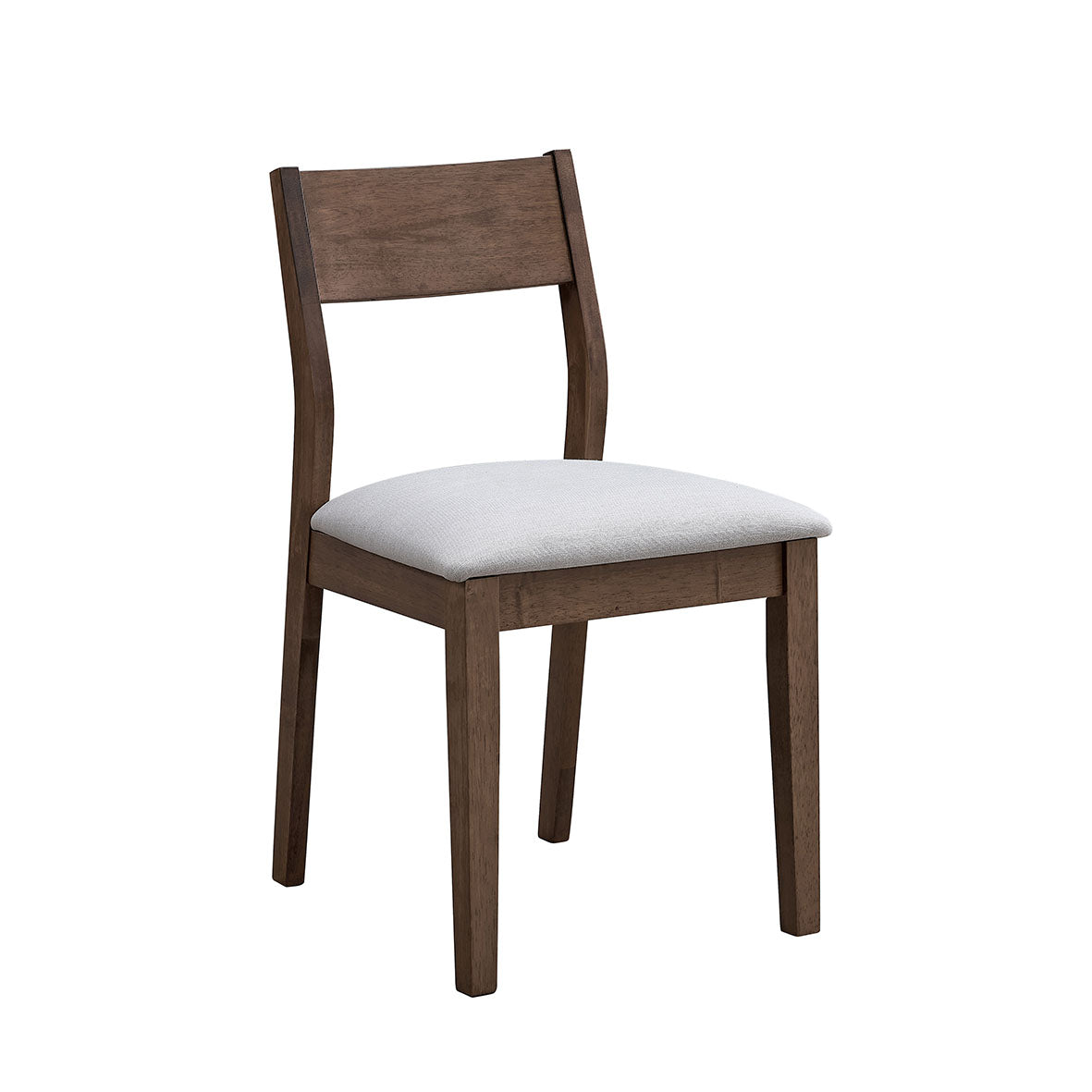 ACTU Mid Century Modern Dining Chairs Set of 2, Upholstered Seat, Walnut Finish