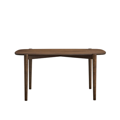 ACTU 58” Mid-Century Modern Dining Table for Small Spaces (Seats 4–6)