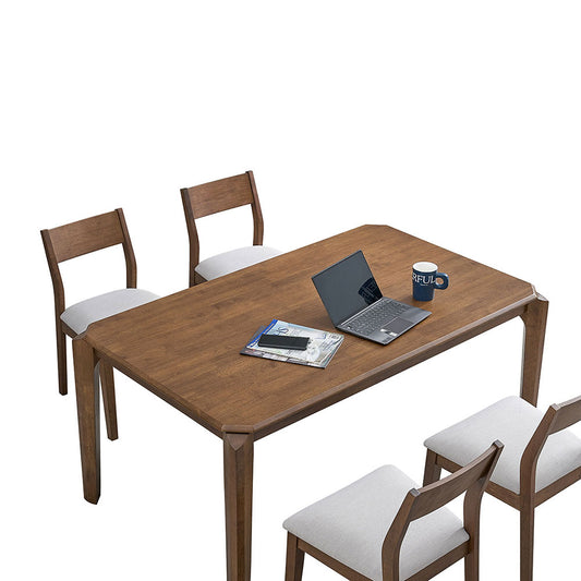 ACTU 59 inch Hardwood Dinning Table Set